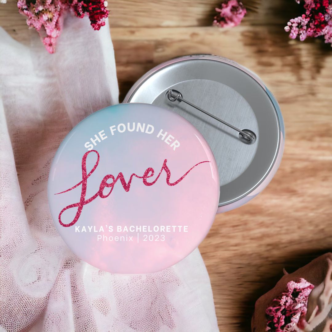 She Found Her Lover Bachelorette Party Buttons | Lover Bachelorette Party Favors | Eras Bachelore... | Etsy (US)