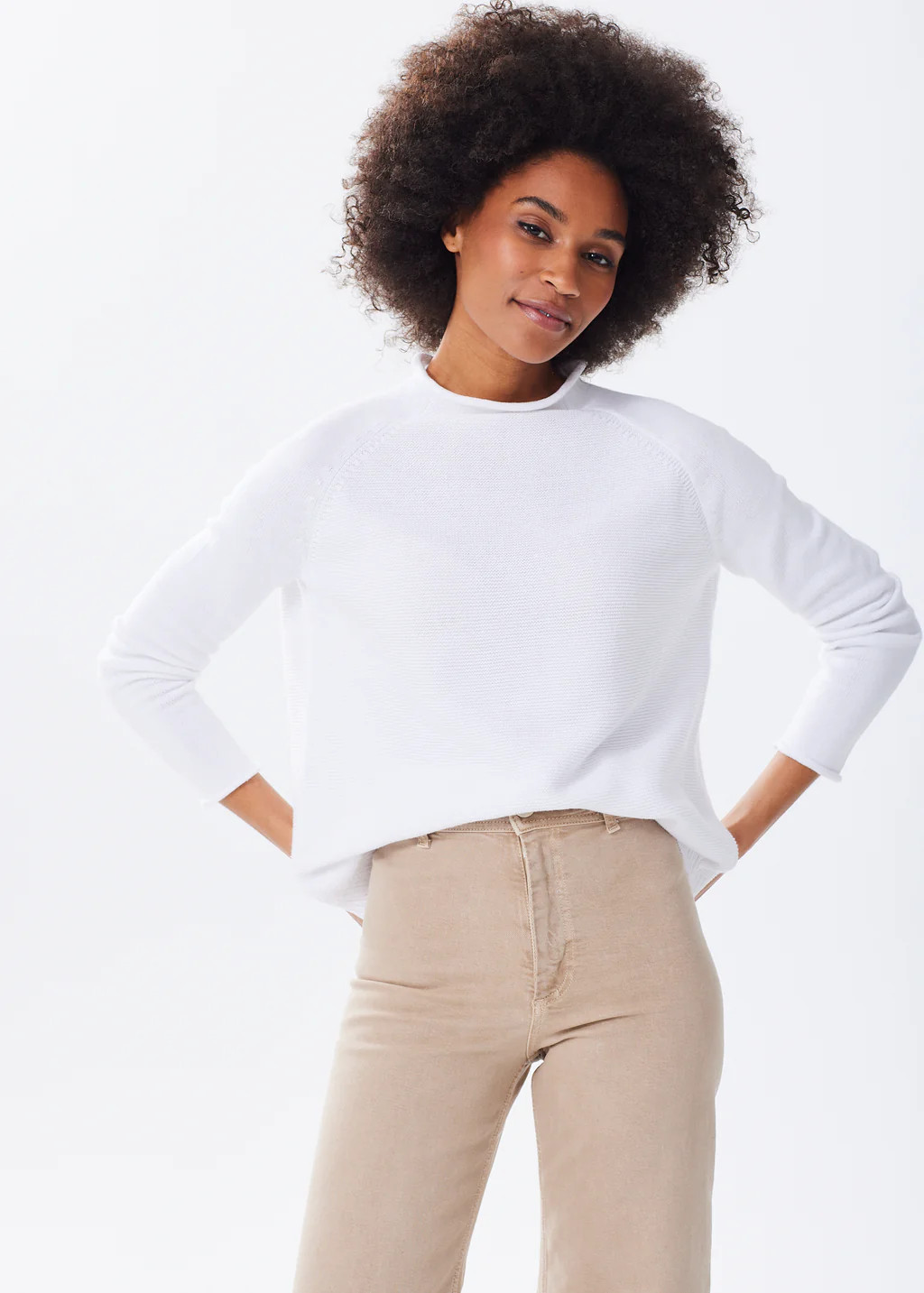 The Cotton Mock Neck | Alice Walk