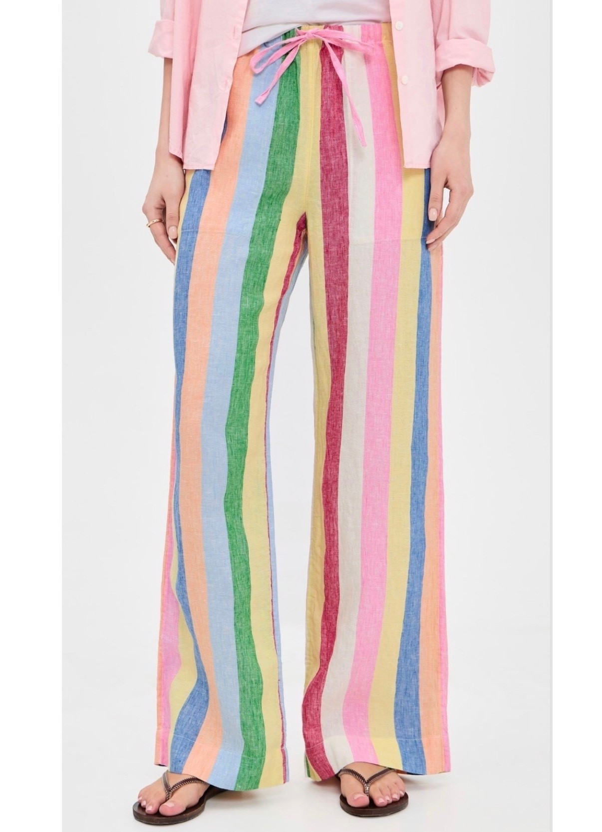 Stripe pants 
Vacation outfit 

#LTKSeasonal