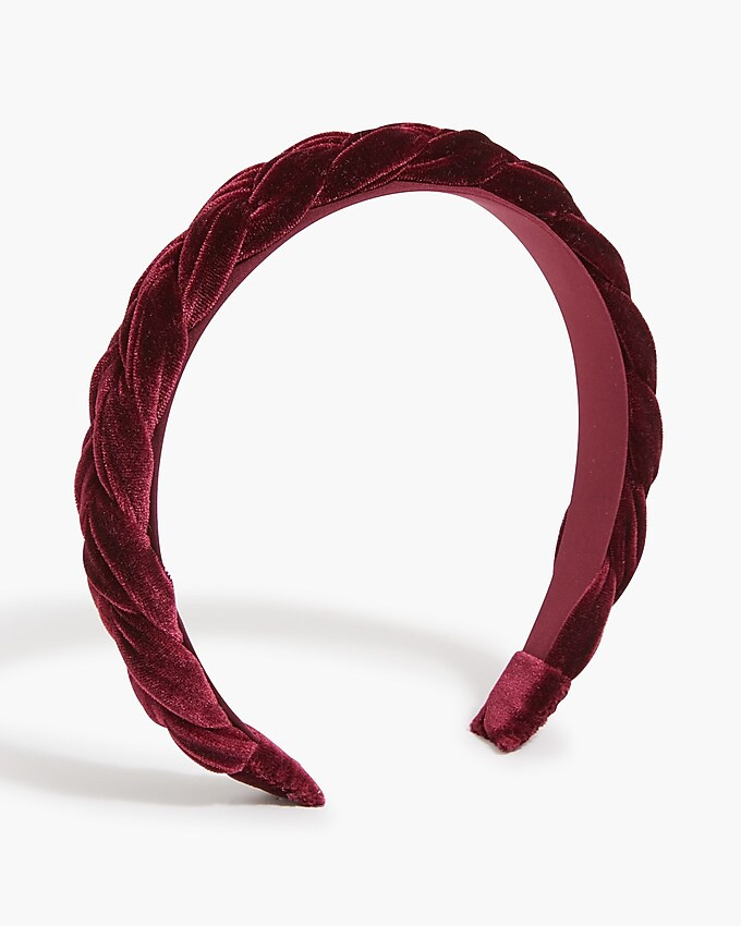 Velvet braided headband | J.Crew Factory