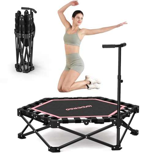 Rebounder Trampoline for Adults with Handle, 42''/48'' | Amazon (US)