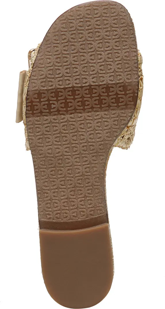 Sam Edelman Bambi Raffia Buckle Slide Sandal | Nordstrom | Nordstrom