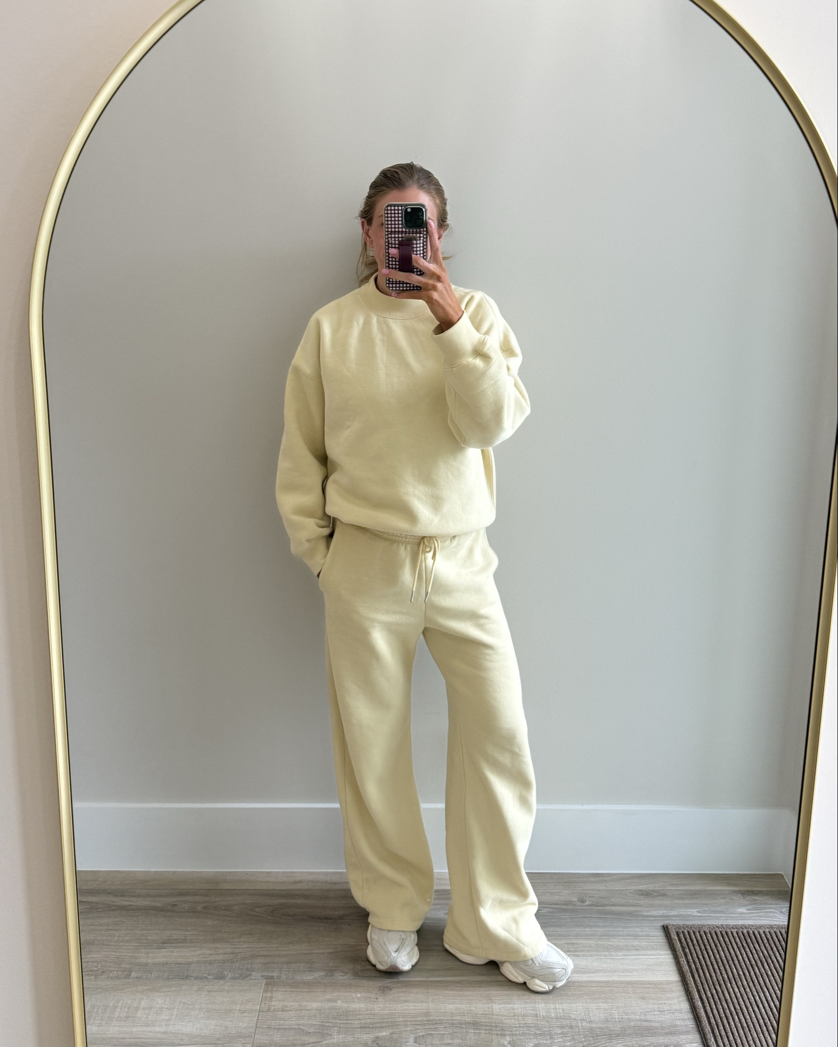 What I wore traveling to Florida for day 2. This mock neck sweatshirt from Abercrombie is a fave and I have it in several colors. Love this butter yellow color. Not restricting on my neck. Wearing medium for pregnancy and height and for an oversized fit

Medium long in lounge pants for pregnancy! 


Lounge set, wideleg pants, butter yellow set


Travel outfit, lounge set, bump friendly, 

#LTKootd #LTKTravel #LTKTall

#LTKdayinmylife #LTKTall #LTKTravel

#LTKTall #LTKmomlife #LTKdayinmylife