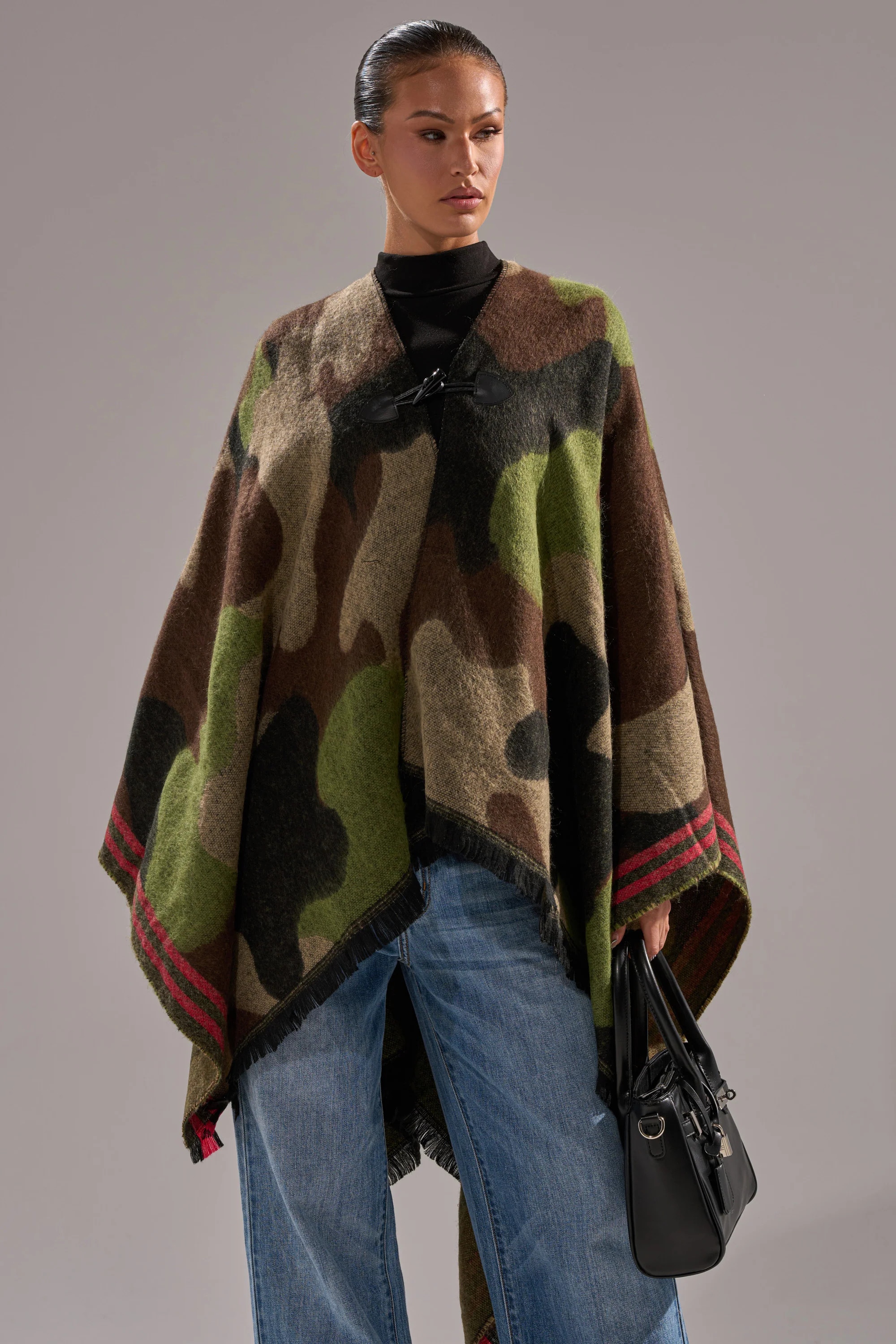 YOU CAN'T SEE ME CAMO PONCHO | AKIRA