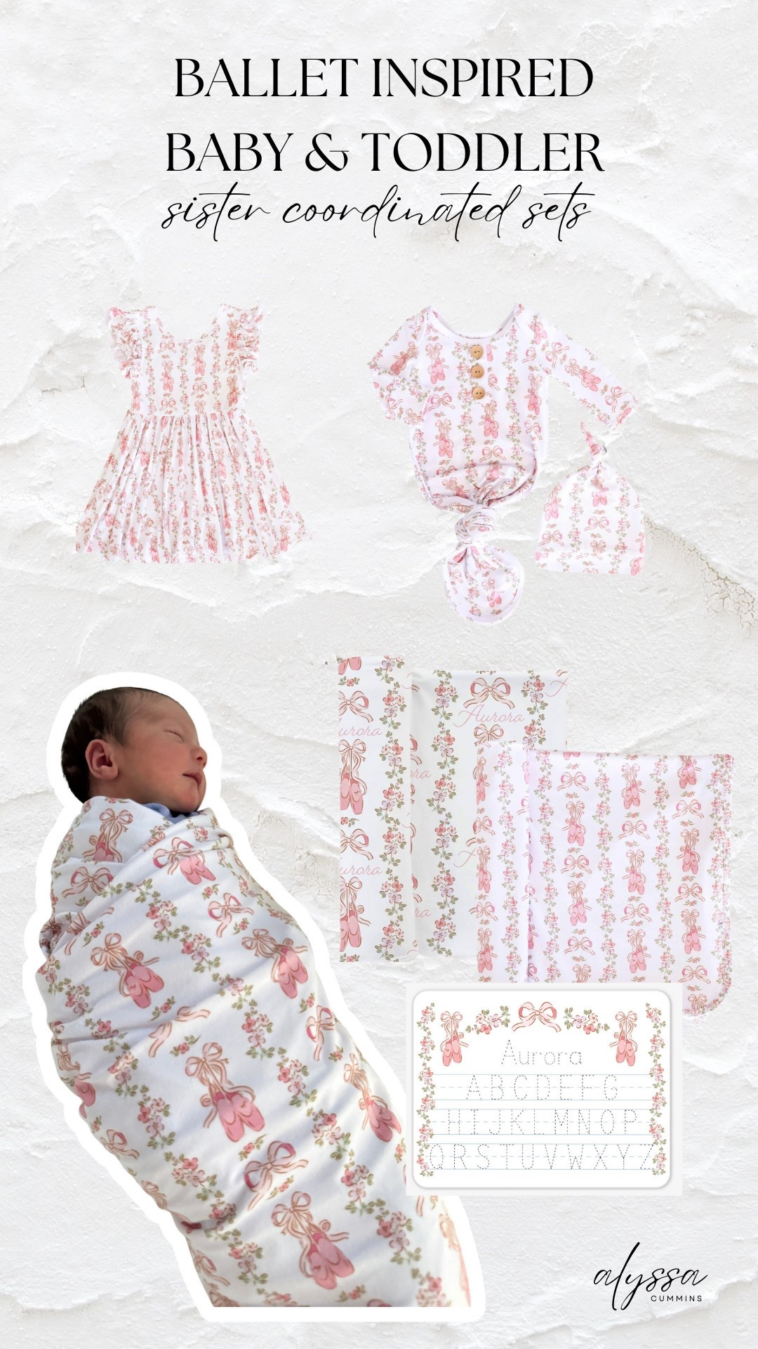 The cutest matching sister print from Caden lane! I grabbed these for Carmela and Capri to match. I love the swaddle print especially with the ballet shoes and bows. It's such a sweet pink and the best material. 

#LTKBaby #LTKFamily #LTKKids