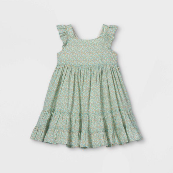 OshKosh B'gosh Toddler Girls' Floral Tank Dress - Blue | Target