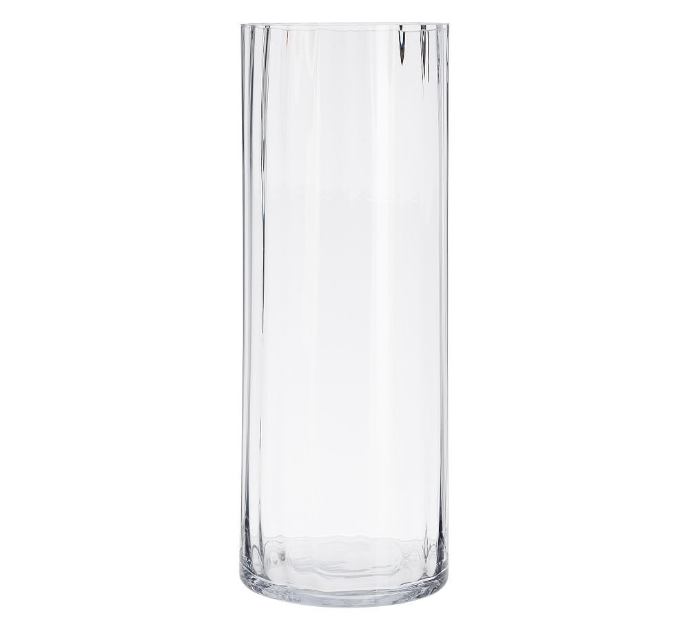 Fluted Glass Vase - Large | Pottery Barn (US)
