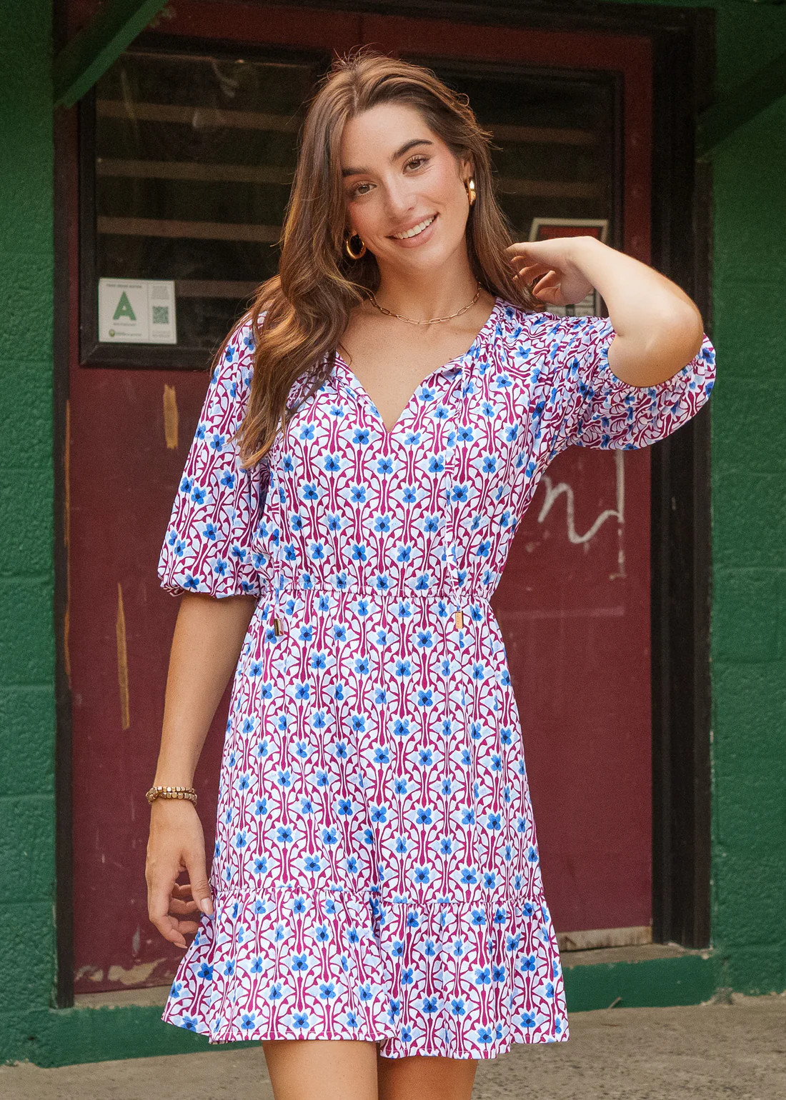 Concord Flowy Cinch Waist Dress | Cabana Life