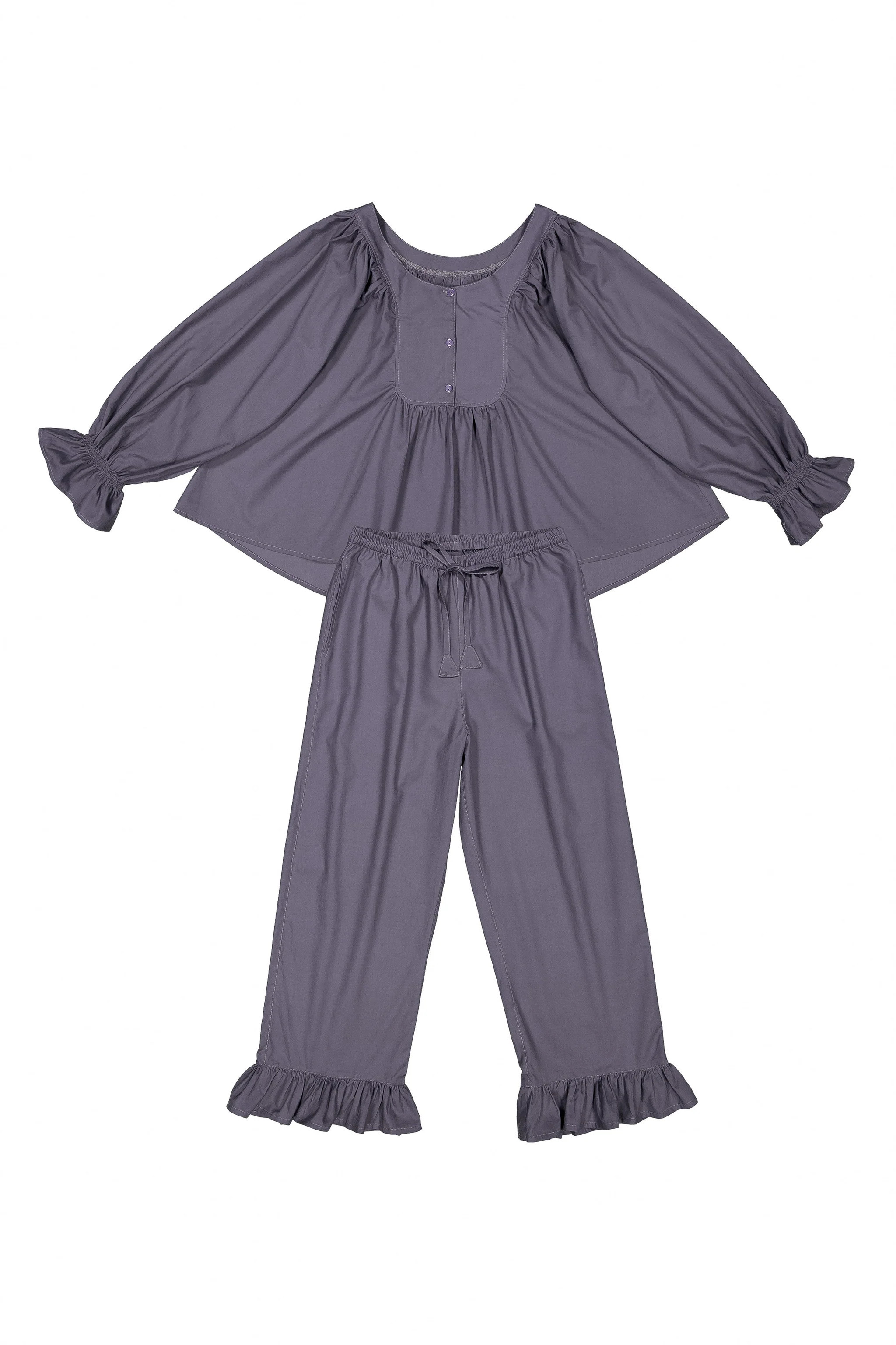 Florence Sleep Set - Long - Cotton Modal - Midnight | Piyama