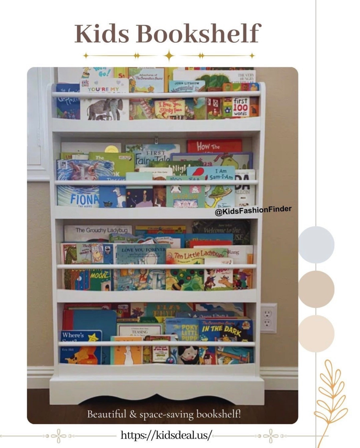 📚✨ Slim Wall-Mounted Kids Bookshelf

Perfect for small spaces! This ultra-thin wall shelf fits behind doors or on walls, holds tons of books, and keeps them easy for kids to grab.

Sturdy, easy to install, and the open design shows book covers to spark reading interest.

#KidsBookshelf #SmallSpaceLiving #ReadingCorner #PlayroomIdeas #MomLife 📚✨ 

 #LTKFindsUnder100 

#LTKSaleAlert #LTKHome #LTKKids