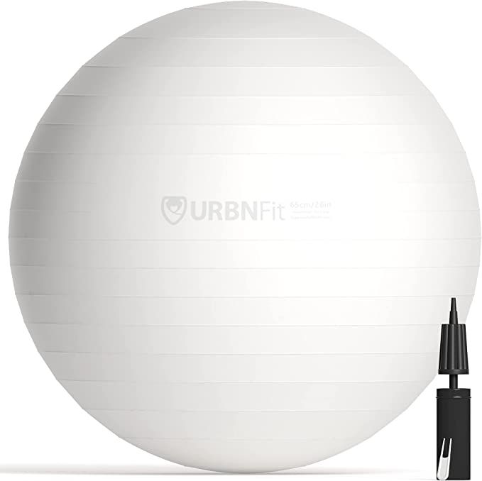 URBNFit Exercise Ball - Yoga Ball in Multiple Sizes for Workout, Pregnancy, Stability - Anti-Burs... | Amazon (US)