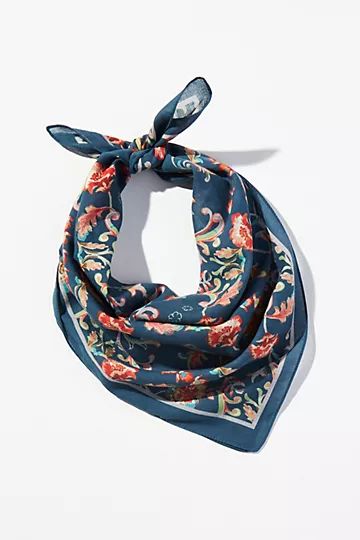 Small Floral-Print Scarf | Anthropologie (US)