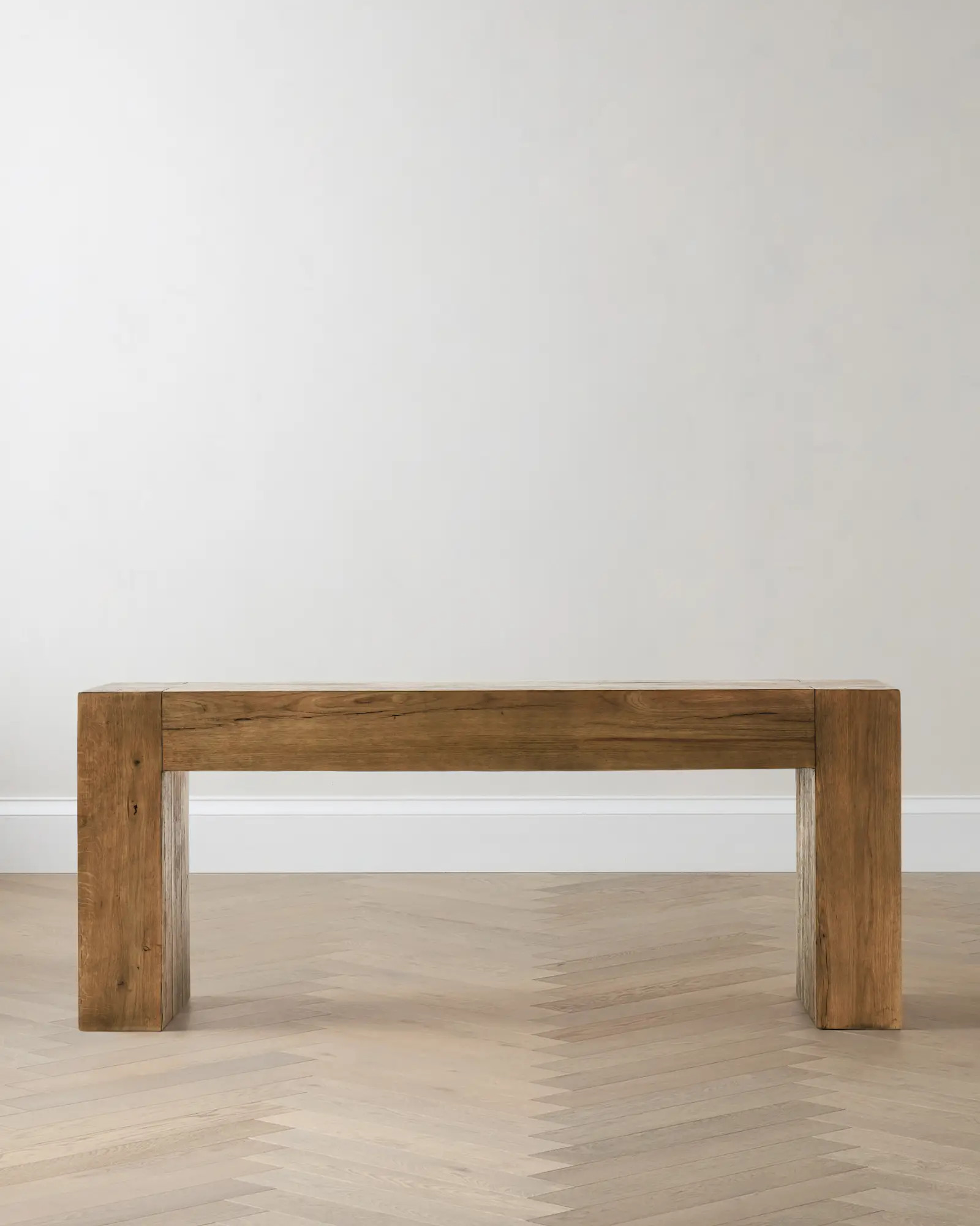 Reclaimed Oak Waterfall Console Table | Quince