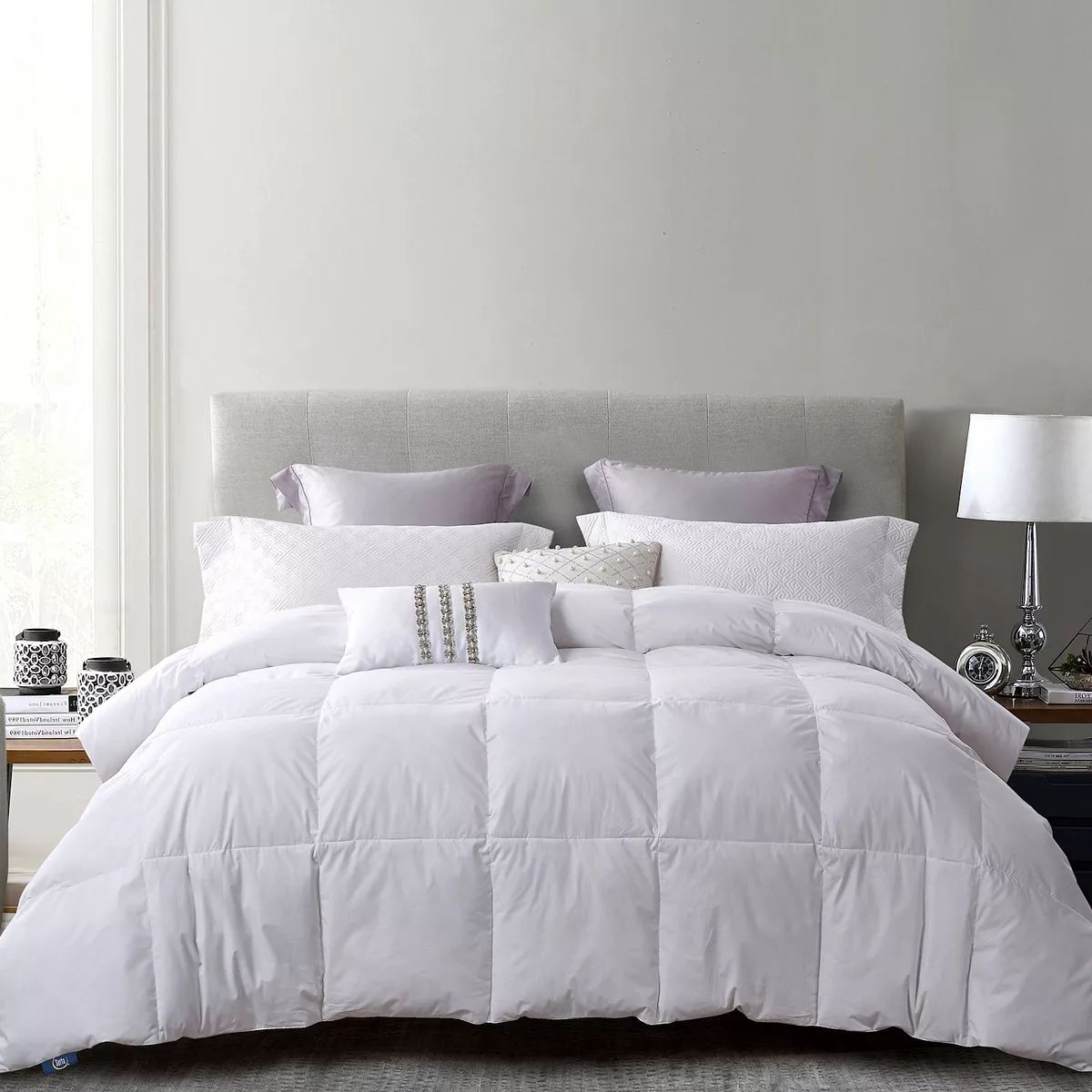 Serta® White Duck Feather & Down Comforter | Kohl's