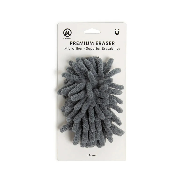 U Brands Magnetic Shag Microfiber Whiteboard Eraser, Gray, 1 Count, 4690U | Walmart (US)