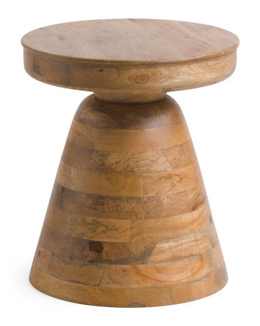 19in Solid Wood Side Table | TJ Maxx