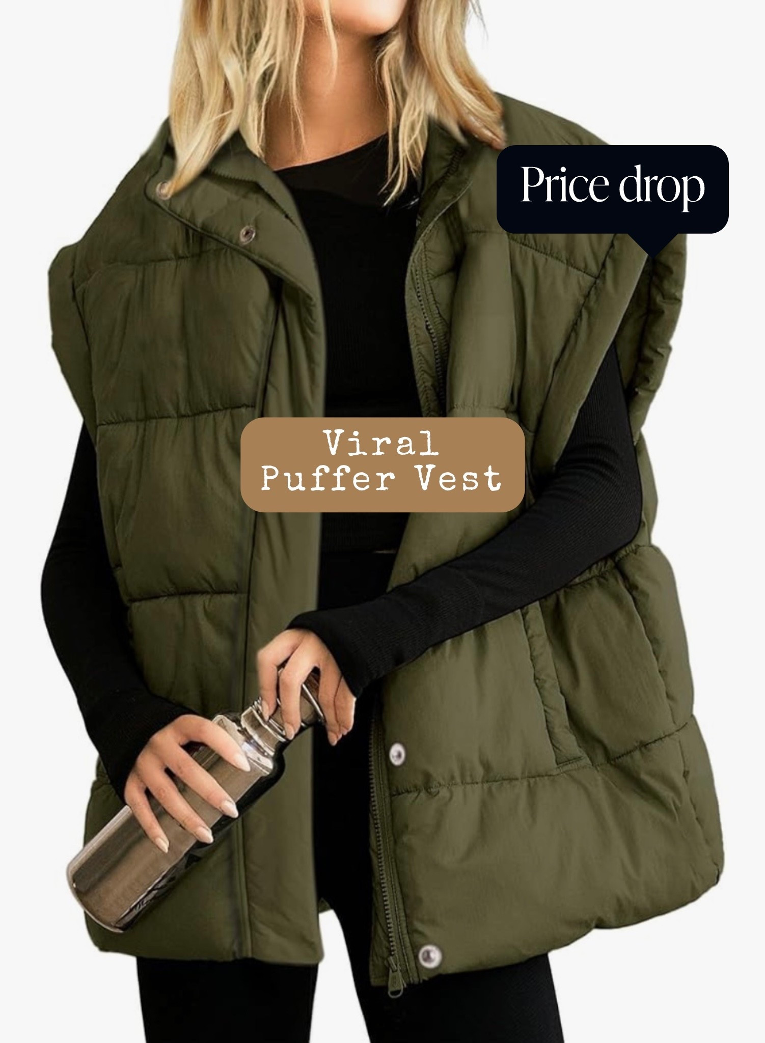 HUGE PRICE DROP
On the Viral sleeveless puffer vest. 
Amazon does it again!!

The perfect cold weather look for running errands or cozy weekend plans. These quilted puffer jackets from Amazon are giving major Free People energy without the price tag. Warm, lightweight, and so chic you'll want one in every color. Pair them with leggings, a soft hoodie, and boots for that effortless "off-duty" vibe. Linked everything you see here in my LTK it's the most recent link in bio!
fall outfit ideas, quilted puffer jacket, Free People inspired looks, Amazon fashion finds, affordable fall jackets, winter outfit inspo, cozy casual outfits, street style for fall, neutral fashion aesthetic, LTK fall fashion
#LTKActive #LTKootd #LTKmomlife
#LTKootd #Itkactive 

#LTKmomlife #LTKootd #LTKMidsize