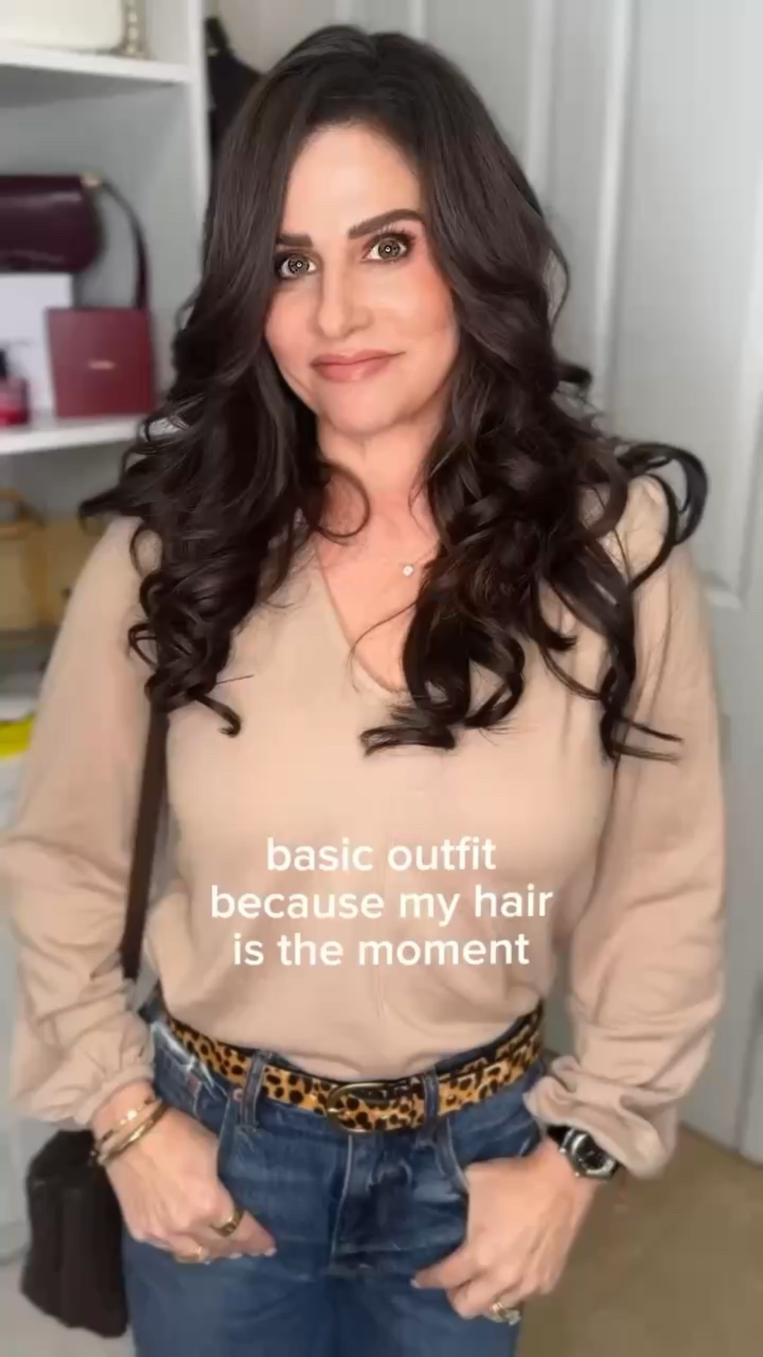 When the hair is giving main character energy, the outfit goes supporting role 🎬✨ A neutral base makes your hair color, texture, or style stand out even more.

#LTKPetite #LTKOver40 #LTKStyleTip