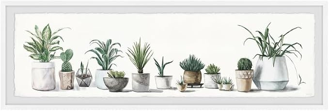 HomeStock Antique Gardens Framed Painting Print, 30" x 10", Contemporary Wall Decor: Abstract, Di... | Amazon (US)