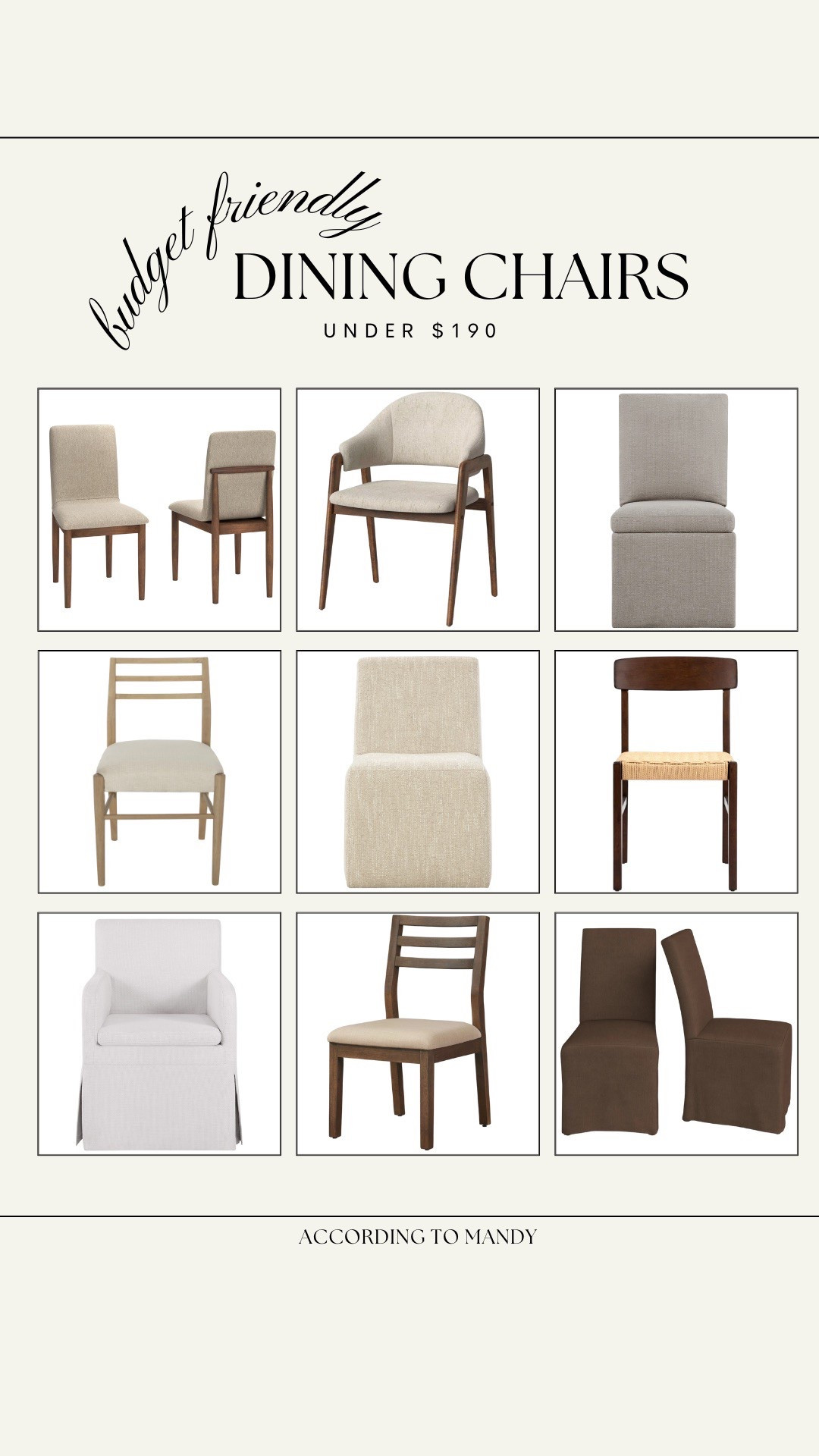 Budget friendly dining chairs under $190 each! 

dining chairs, affordable home finds, budget friendly dining chairs, budget friendly furniture, walmart furniture, walmart furniture finds, walmart home, target home 

#LTKSaleAlert #LTKHome