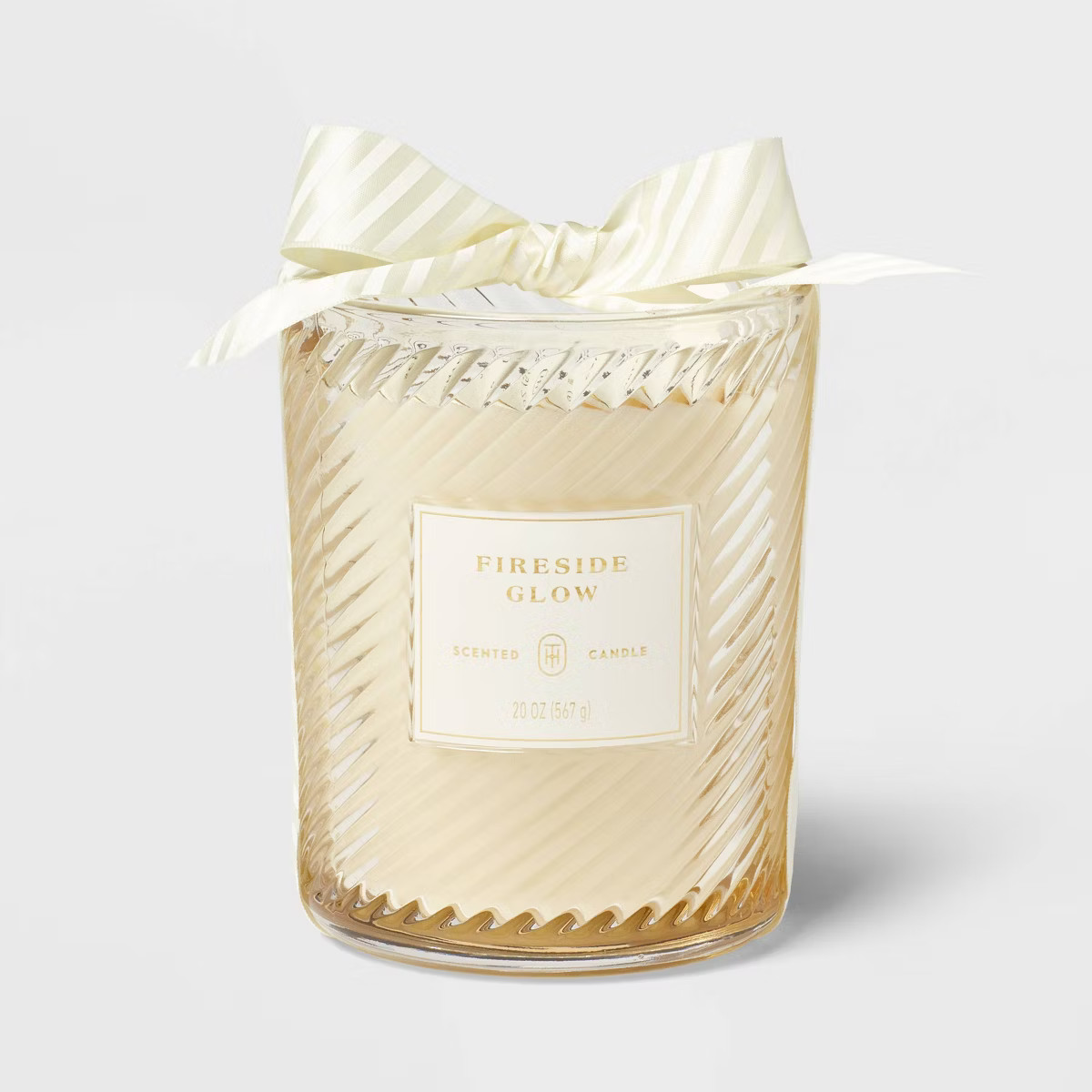 Swirled Glass Fireside Glow Jar Candle 20oz - Threshold™ | Target