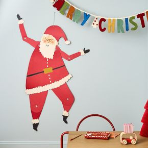 Opposable Paper Wall Santa | West Elm (US)