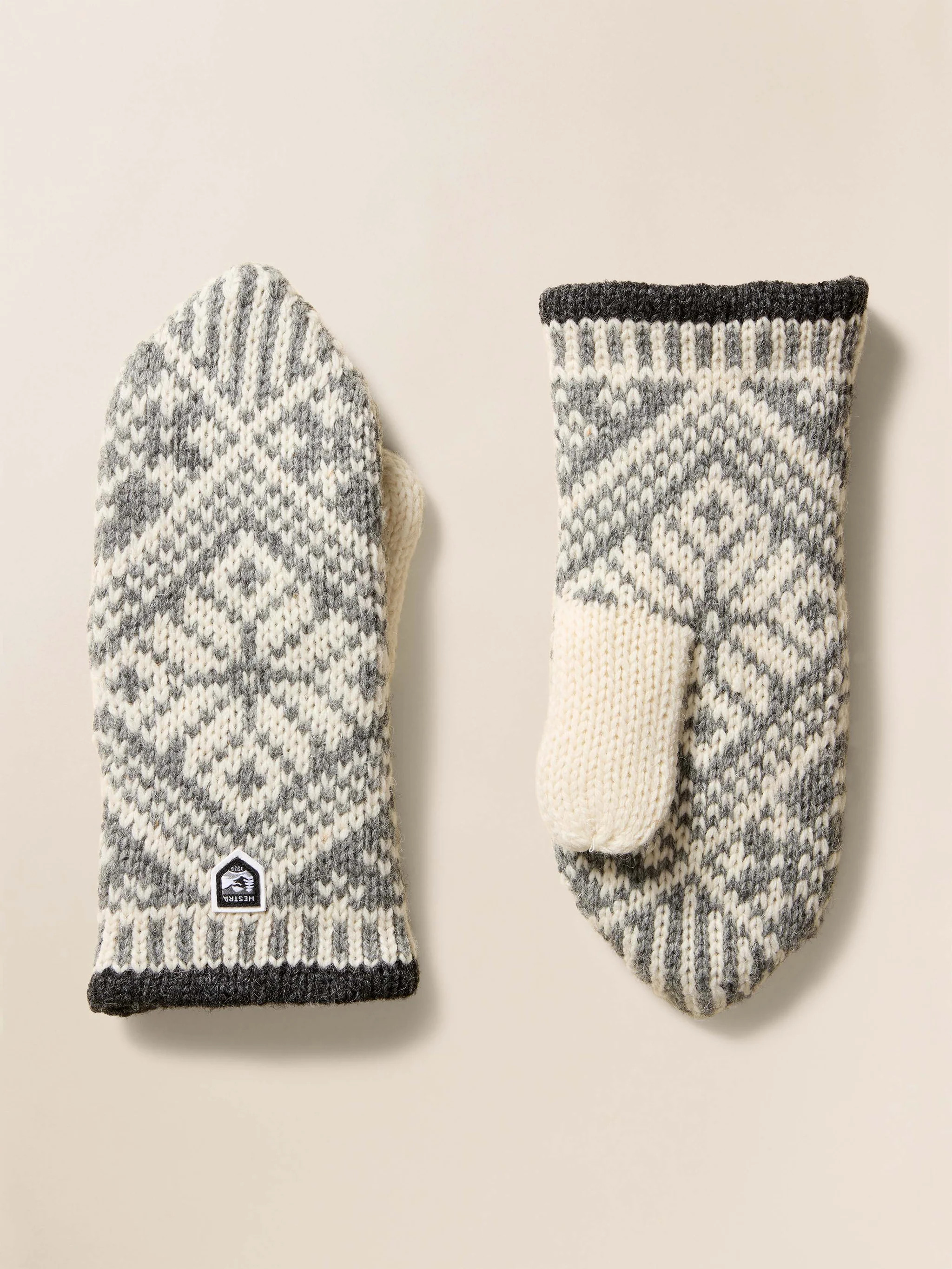 Hestra Isvik Mitt - Grey Off White | Faherty