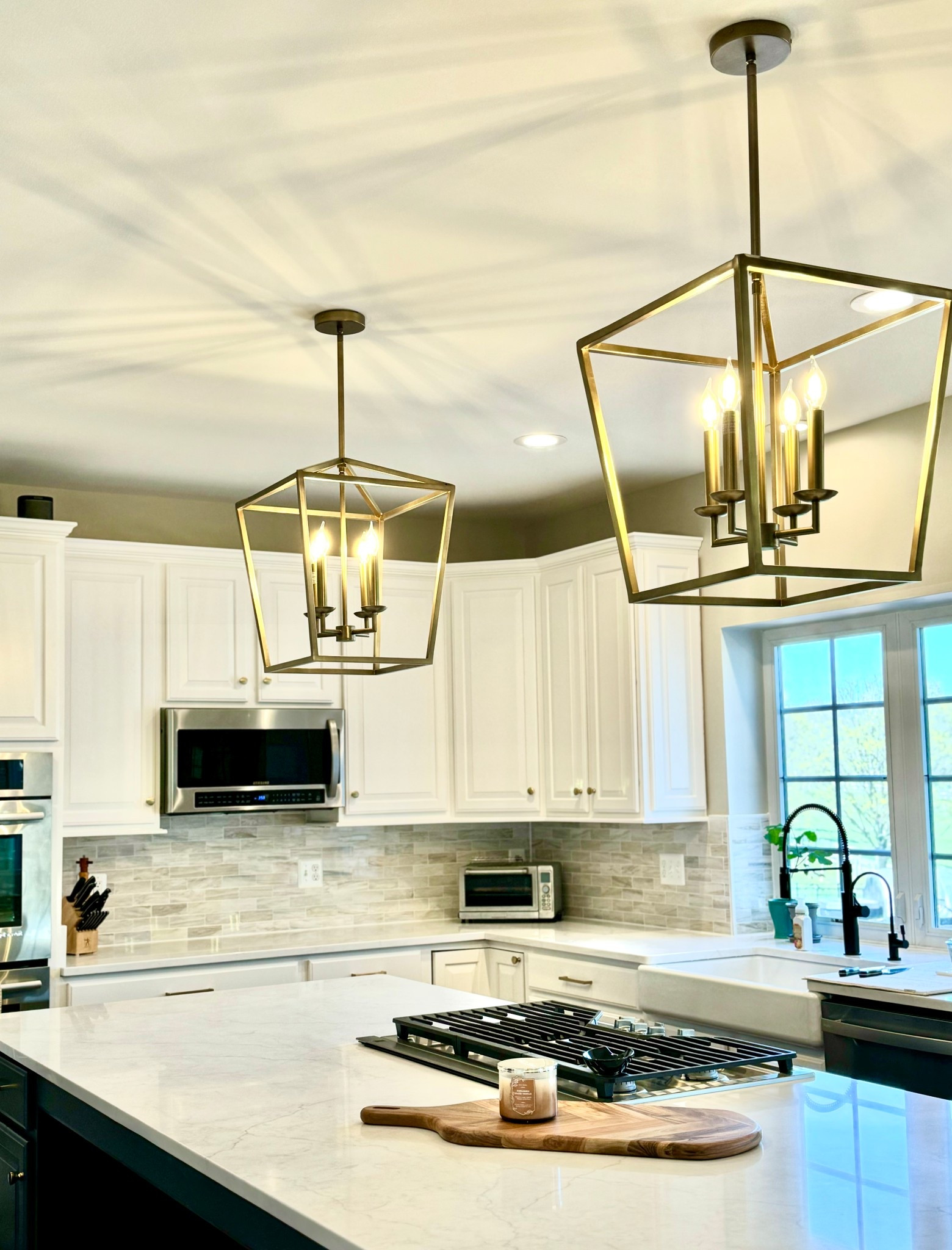 New kitchen renovation is nearly finished! Loving the look of these pendant lights. The brass touches in kitchen are perfection! 

#LTKOver40 #LTKHome