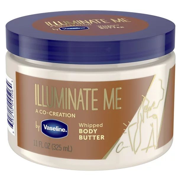 Vaseline Illuminate Me Body Butter Whipped Body Butter, 11 oz | Walmart (US)