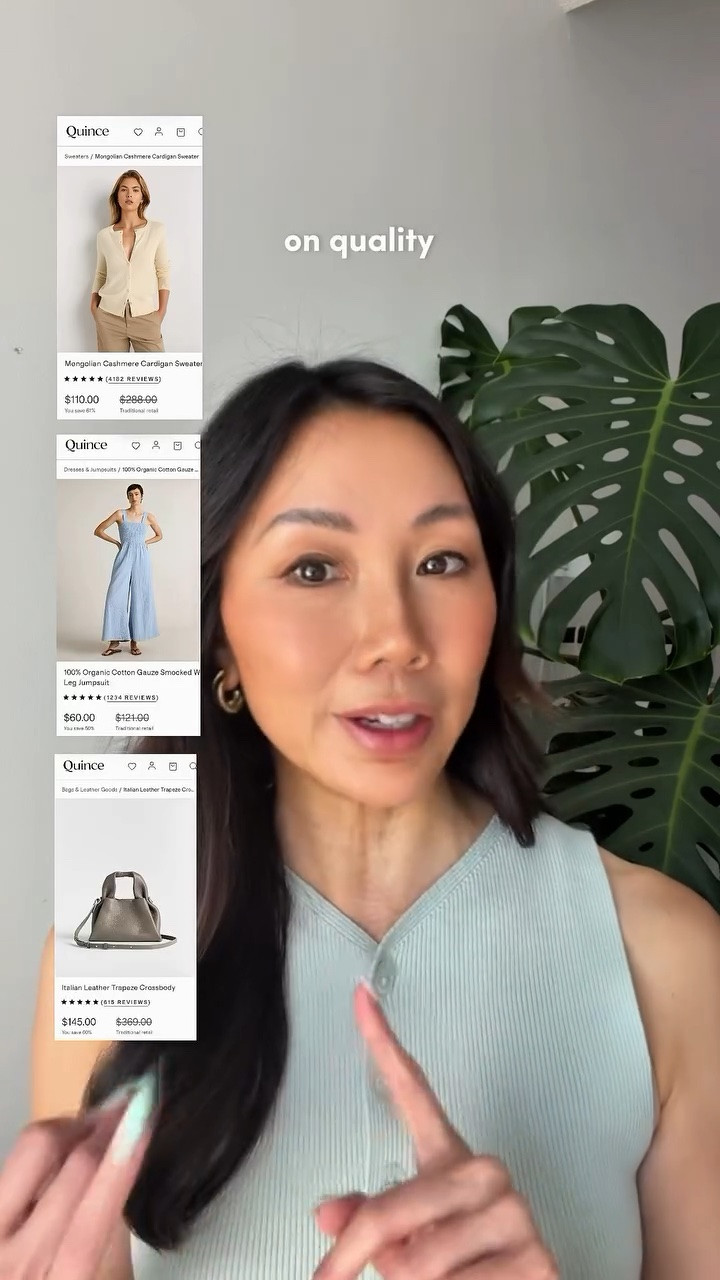 Spoiler: I get it. ✅ @onequince is the brand I kept hearing about but never tried… until now.

If you’re building a capsule wardrobe and want quality without the markup, start here. Mongolian cashmere that actually feels like cashmere, a cotton jumpsuit that does the work for you, and an Italian leather bag that looks far more expensive than it is. Three pieces. All different categories. All passed the test. 

➡️ New to Quince? Use code INFG-26YESMISSY10 for 10% off your first order. Linked in LTK. 🤍 

#quincepartner #capsulewardrobe #wardrobebasics #momoutfit #casualchic