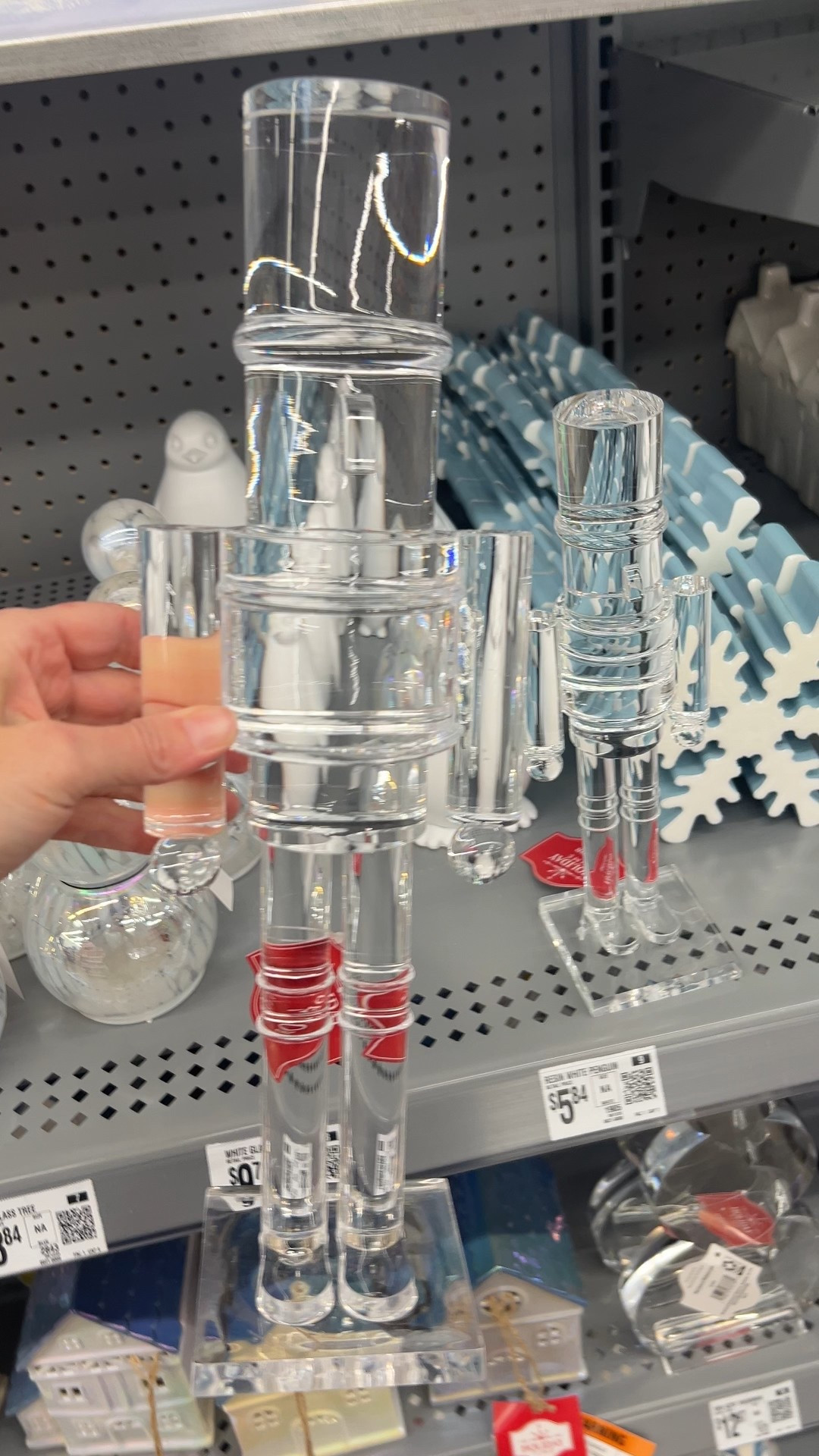 A clear nutcracker on the mantel? It’s a genius move for adding that perfect festive sparkle! It's subtle, chic, and adds the perfect charm to the room's holiday vibe.
sparkle and shine, classic holiday decor, living room inspo, holiday aesthetic, entryway vibes, cozy home, winter wonderland, affordable finds

#LTKFindsUnder50 #LTKSeasonal #LTKHome