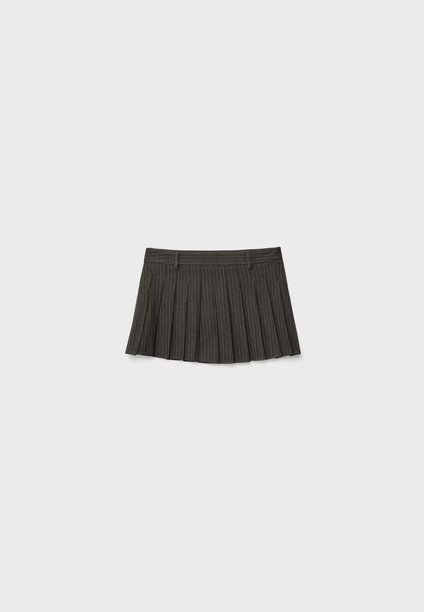 Striped box pleat mini skirt - Women's fashion | Stradivarius United Kingdom | Stradivarius (UK)