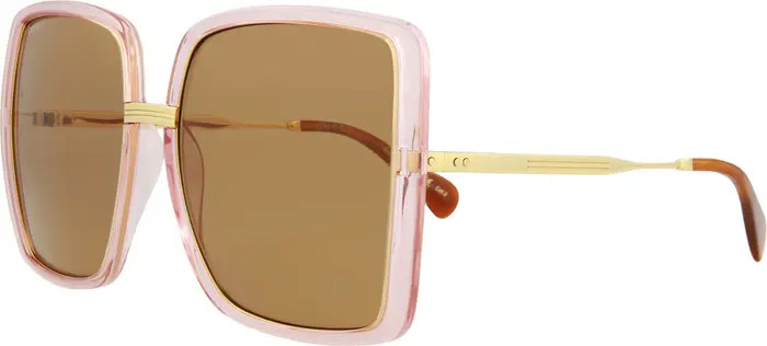 60mm Oversize Butterfly Sunglasses | Nordstrom Rack