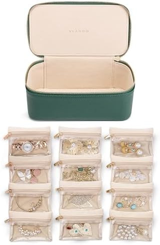 Vlando Gifts for Teachers,Jewelry Case with 12 Velvet Jewelry Bags Travel Jewelry Organzier for T... | Amazon (US)