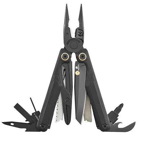 LEATHERMAN, Wave Alpha – 16-in-1 Multi-Tool with MagnaCut® Blade, G10 Handles & Full-Size Scissors, Obsidian | Amazon (US)