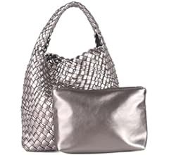 Woven Leather Bags for Women Knoted Women Handbag Designer Shoulder Bucket Purse Handmade Fashion... | Amazon (US)