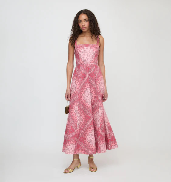 The Ezra Dress - Berry Paisley Scarf | Hill House Home US