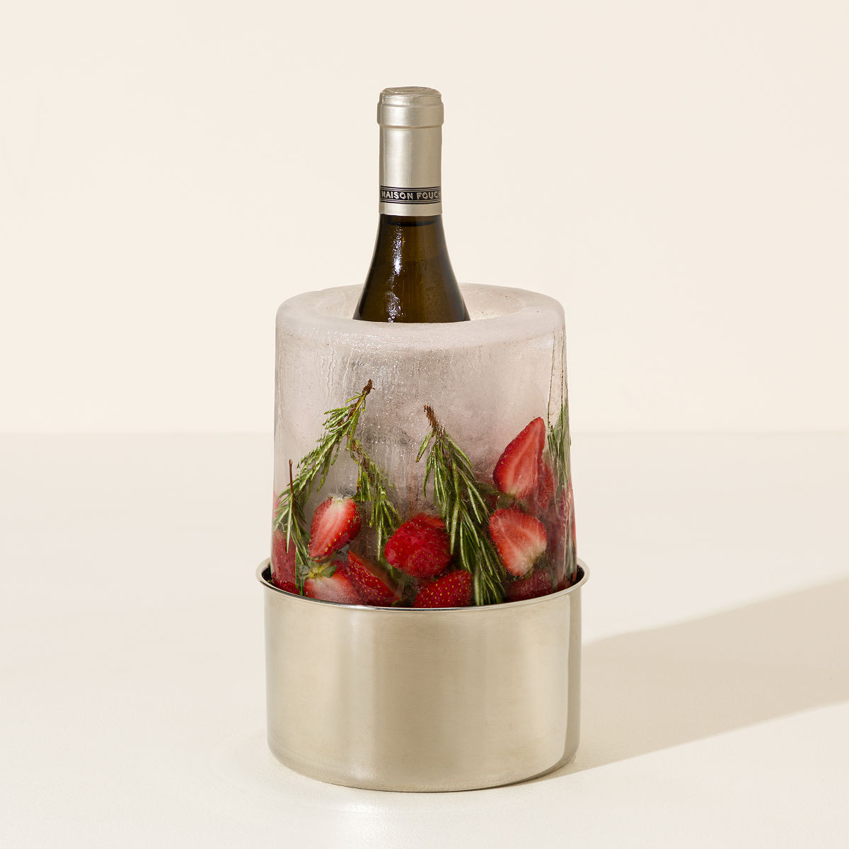 Artful Ice Mold Bottle Chiller | UncommonGoods