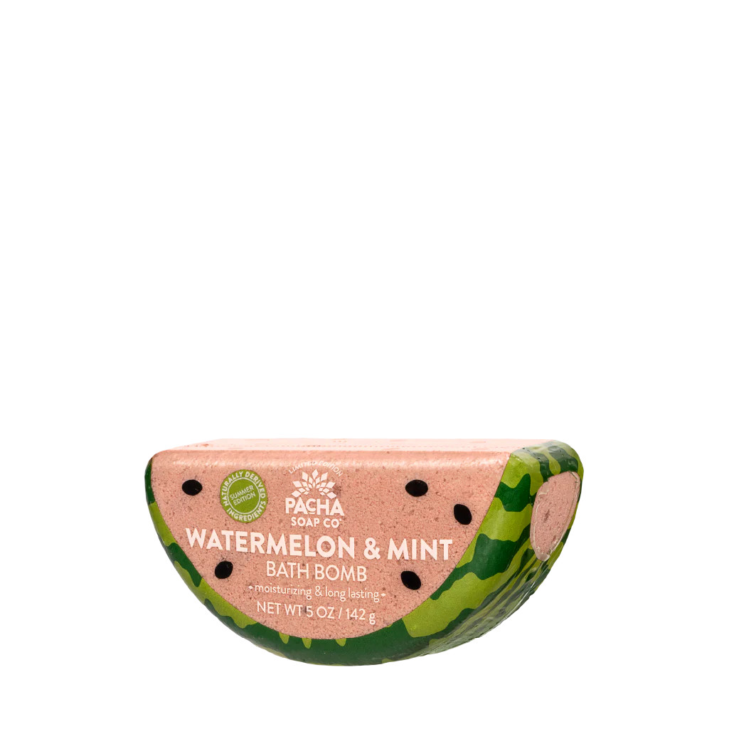 Watermelon & Mint Bath Bomb | Pacha Soap Co.