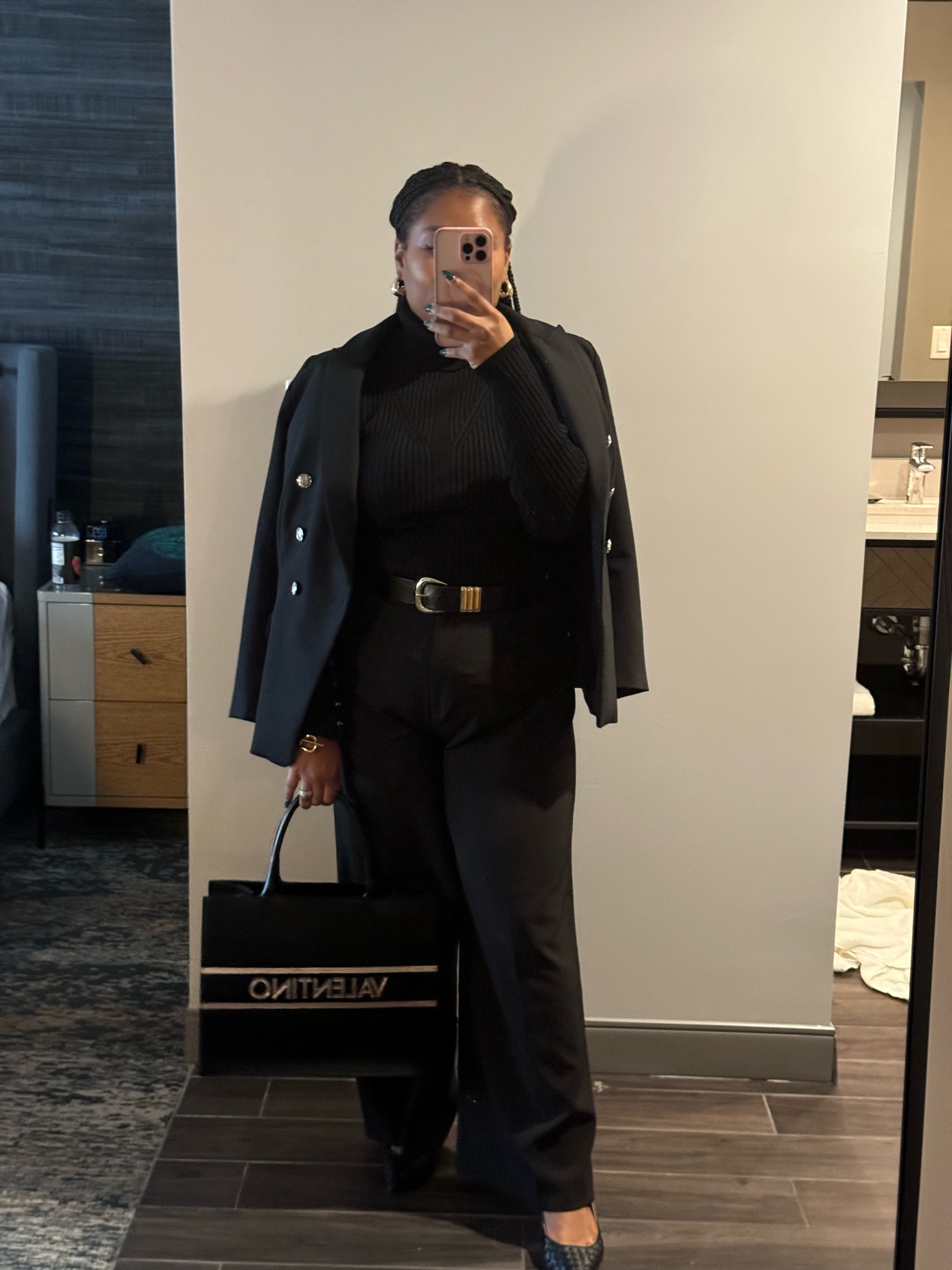 If you have bigger lats like me you’ll want to grab this studio blazer! 

She has a tailored look without being tight and is nice and roomy! I grabbed my true size in this one! 

#LTKWorkwear #LTKMidsize #LTKStyleTip