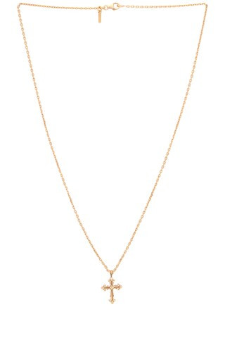 Gold Fleury Cross Necklace | FWRD 