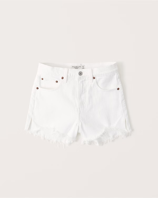 Mid Rise Mom Shorts | Abercrombie & Fitch (US)