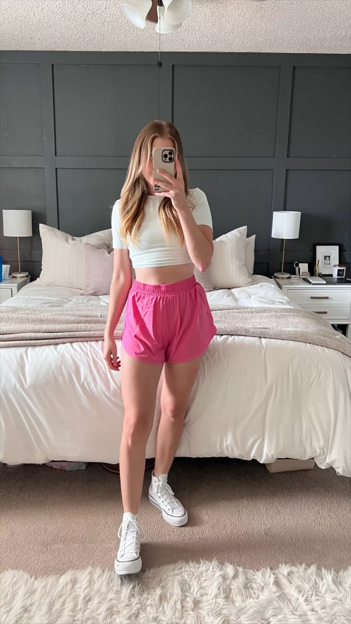 Bright Pink Workout Shorts