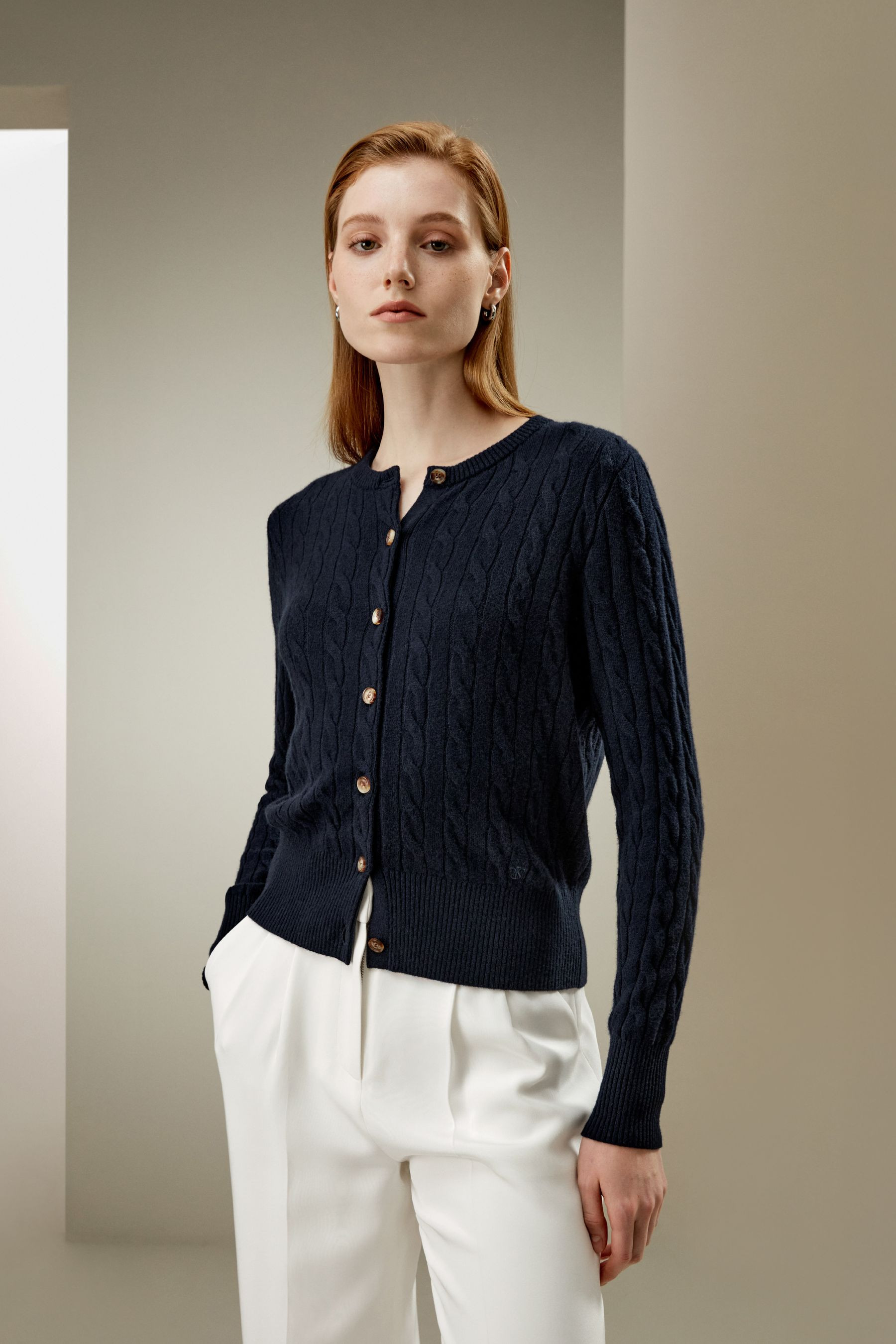 Baby Cashmere Cable-Knit Cardigan | LilySilk