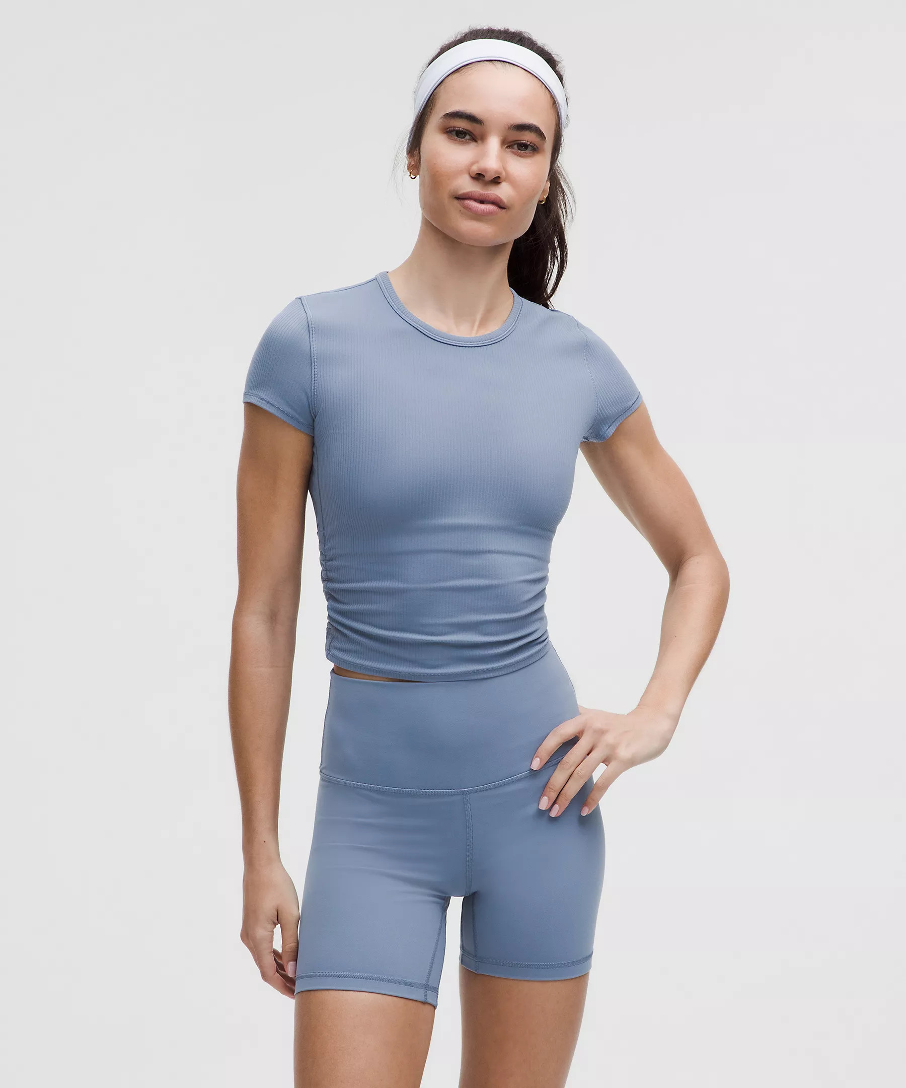 All It Takes Back-Twist Ribbed Short-Sleeve Shirt | Women's Short Sleeve Shirts & Tee's | lululem... | Lululemon (US)