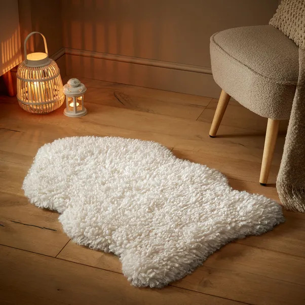 Curly Faux Fur Rug | Dunelm (migrated)
