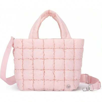 Small Puffer Bag Quilted Crossbody Bags For Women Puffy Purse Nylon Shoulder Handbag With Adjustable Strap | SHEIN