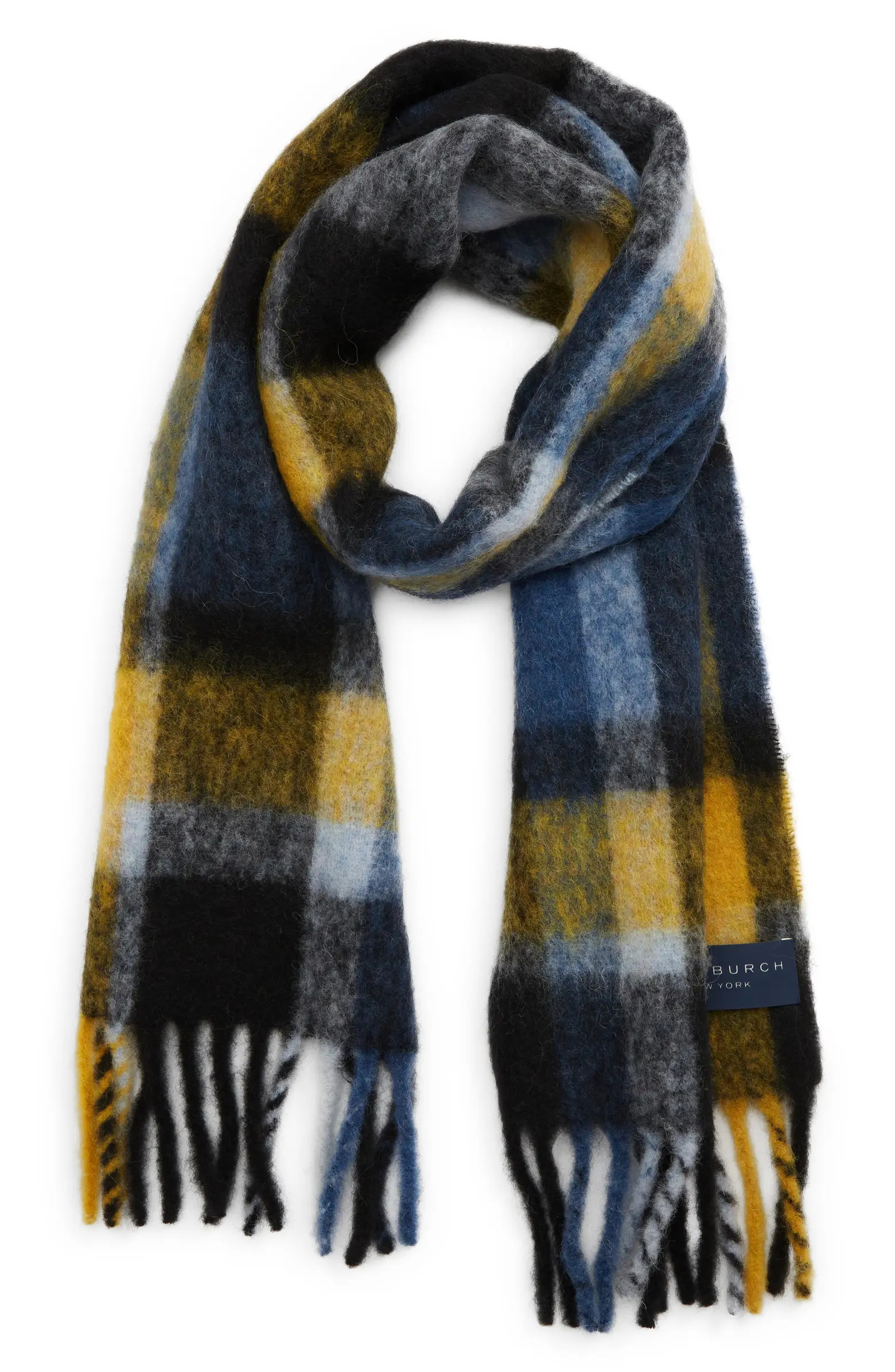 Tory Burch Plaid Alpaca Blend Scarf | Nordstrom | Nordstrom