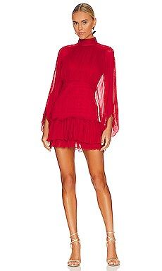 Shona Joy Lonie Long Sleeve Mini Dress in Scarlett from Revolve.com | Revolve Clothing (Global)