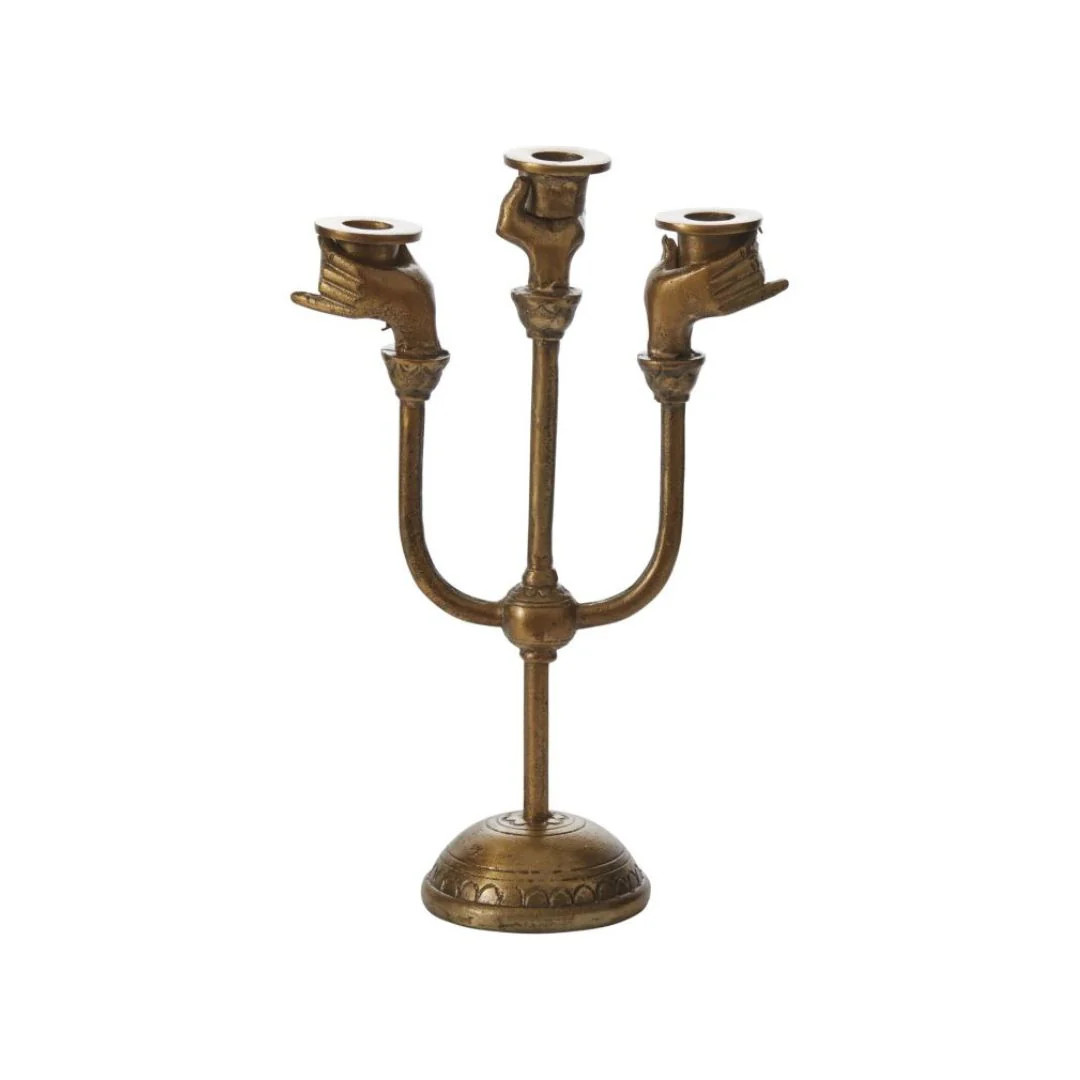 Haunted Hands Candelabra | Pink Antlers